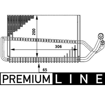 Výparník, klimatizace MAHLE AE 56 000P