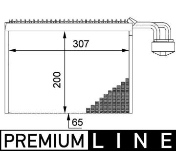 Výparník, klimatizace MAHLE AE 63 000P