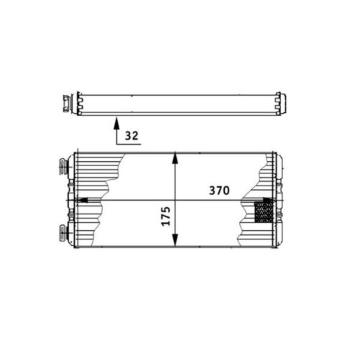 radiátor topení MAHLE BEHR MERCEDES Actros 03 -