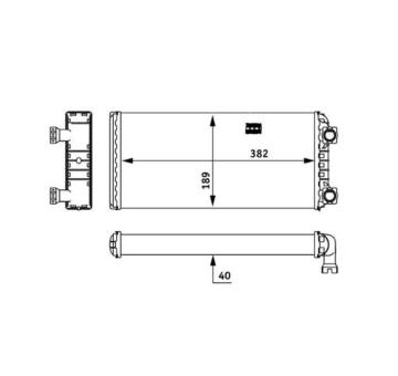 Výměník tepla, vnitřní vytápění MAHLE AH 133 000P