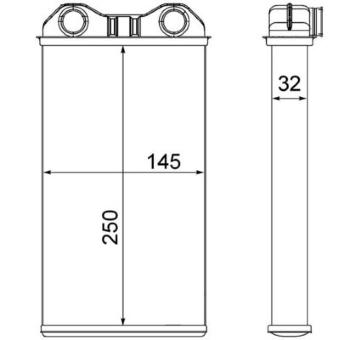 Výměník tepla, vnitřní vytápění MAHLE AH 14 000S