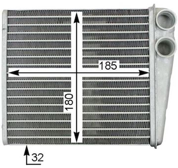 Výměník tepla, vnitřní vytápění MAHLE AH 208 000S