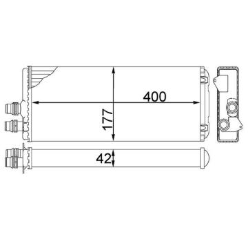 Výměník tepla, vnitřní vytápění MAHLE AH 219 000S