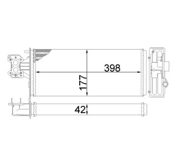 Výměník tepla, vnitřní vytápění MAHLE AH 62 000S