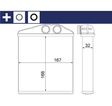 Výměník tepla, vnitřní vytápění MAHLE AH 6 000S
