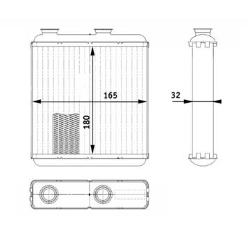 Výměník tepla, vnitřní vytápění MAHLE AH 81 000P