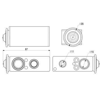 Expanzní ventil, klimatizace MAHLE AVE 18 000P