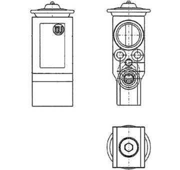 Expanzní ventil, klimatizace MAHLE AVE 61 000P