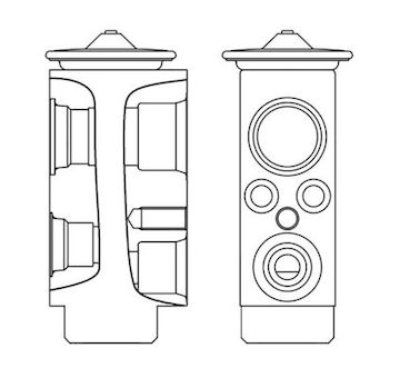 Expanzní ventil, klimatizace MAHLE ORIGINAL AVE 6 000S