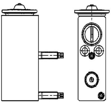 Expanzní ventil, klimatizace MAHLE AVE 70 000P