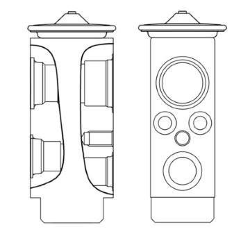 Expanzní ventil, klimatizace MAHLE ORIGINAL AVE 8 000S