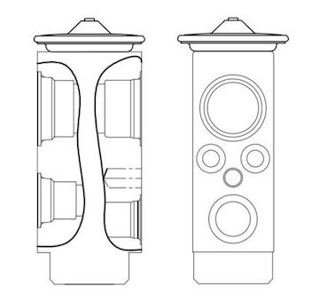 Expanzní ventil, klimatizace MAHLE AVE 9 000S