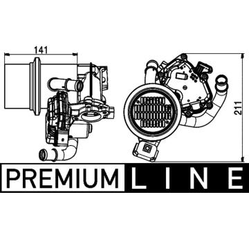 Chladič, recirkulace spalin MAHLE CE 15 000P