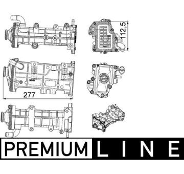 Chladič pre recirkuláciu plynov MAHLE CE 23 000P