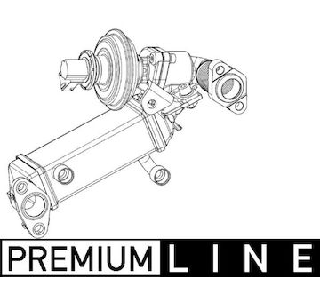 Chladic, recirkulace spalin MAHLE ORIGINAL CE 9 000P