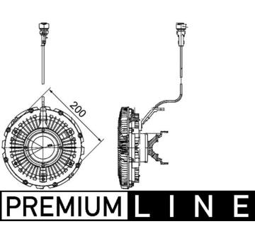 Spojka, větrák chladiče MAHLE CFC 100 000P