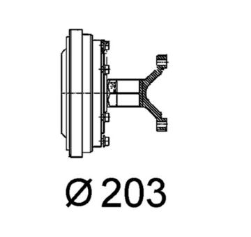Spojka, větrák chladiče MAHLE CFC 102 000P