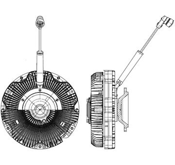 Spojka, větrák chladiče MAHLE CFC 172 000P