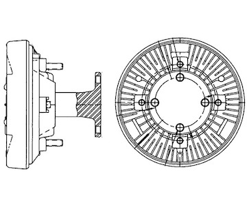 Spojka, větrák chladiče MAHLE CFC 204 000P