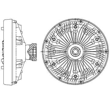 Spojka, větrák chladiče MAHLE CFC 205 000P