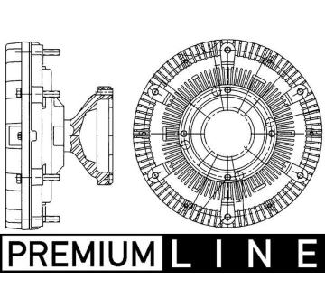 Spojka, větrák chladiče MAHLE CFC 210 000P
