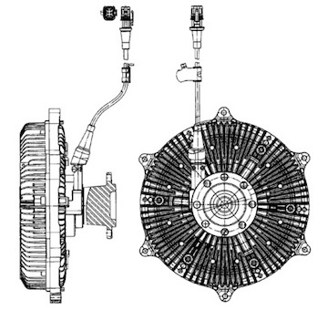 Spojka, větrák chladiče MAHLE CFC 214 000P
