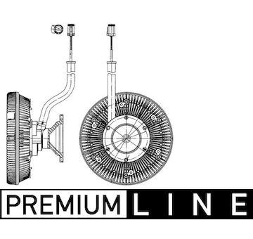 Spojka, větrák chladiče MAHLE CFC 217 000P