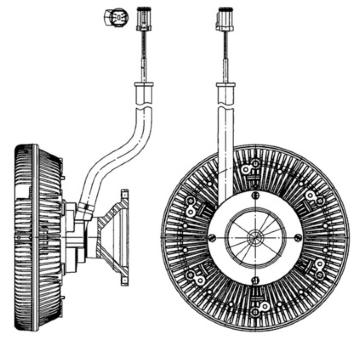 Spojka, větrák chladiče MAHLE CFC 218 000P