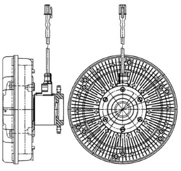 Spojka, větrák chladiče MAHLE CFC 223 000P
