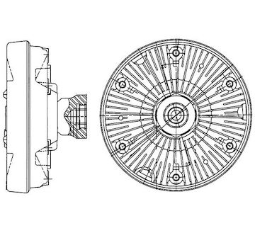 Spojka, větrák chladiče MAHLE CFC 224 000P