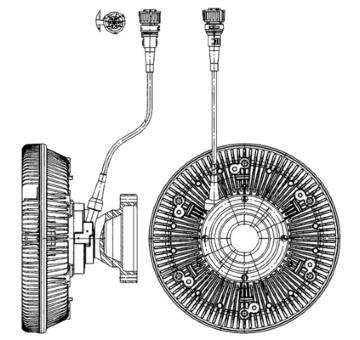 Spojka, větrák chladiče MAHLE CFC 226 000P
