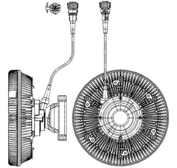 Spojka, větrák chladiče MAHLE CFC 227 000P