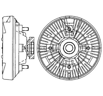 Spojka, větrák chladiče MAHLE CFC 232 000P