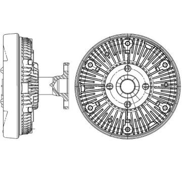Spojka, větrák chladiče MAHLE CFC 235 000P