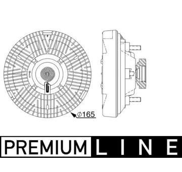 Spojka, větrák chladiče MAHLE CFC 238 000P