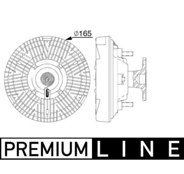 Spojka, větrák chladiče MAHLE CFC 239 000P