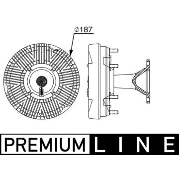 Spojka, větrák chladiče MAHLE CFC 248 000P