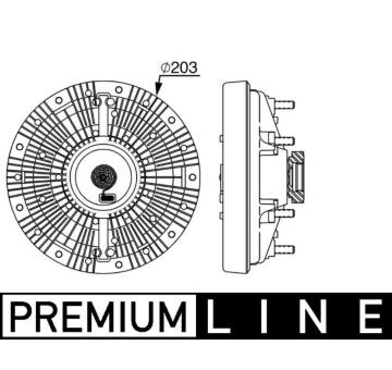 Spojka ventilátora chladenia MAHLE CFC 249 000P