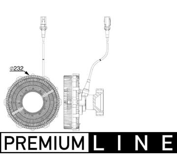 Spojka, větrák chladiče MAHLE CFC 251 000P