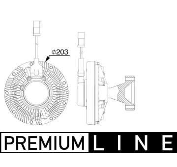 Spojka, větrák chladiče MAHLE CFC 253 000P