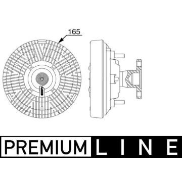 Spojka, větrák chladiče MAHLE CFC 258 000P