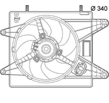 Ventilátor chladenia motora MAHLE CFF 139 000P