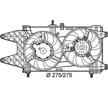 Ventilátor chladenia motora MAHLE CFF 140 000P