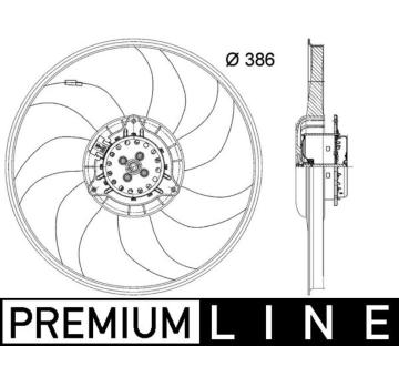 Větrák, chlazení motoru MAHLE CFF 399 000P