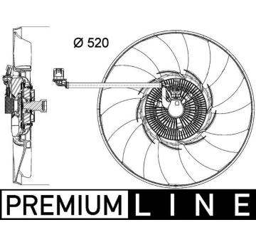 Větrák, chlazení motoru MAHLE CFF 474 000P