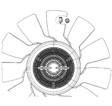 Větrák, chlazení motoru MAHLE CFF 497 000P
