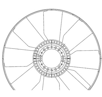 Koleso ventilátora chladenia motora MAHLE CFW 76 000P