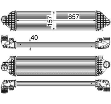Chladič turba MAHLE CI 248 000P