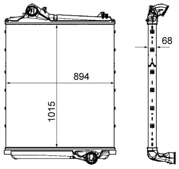 Chladič turba MAHLE CI 452 000P