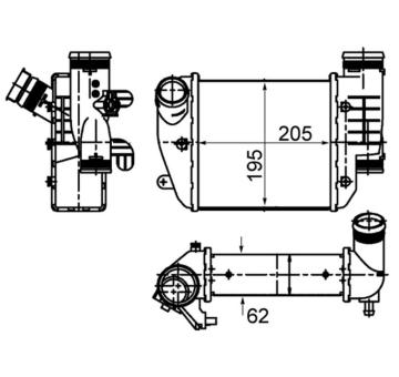 chladič turba MAHLE ORIGINAL CI 484 000S